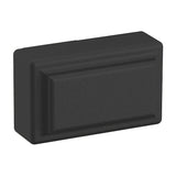 Baldwin 4425190 satin black rectangular cabinet knob