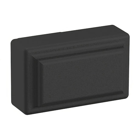 Baldwin 4425190 satin black rectangular cabinet knob