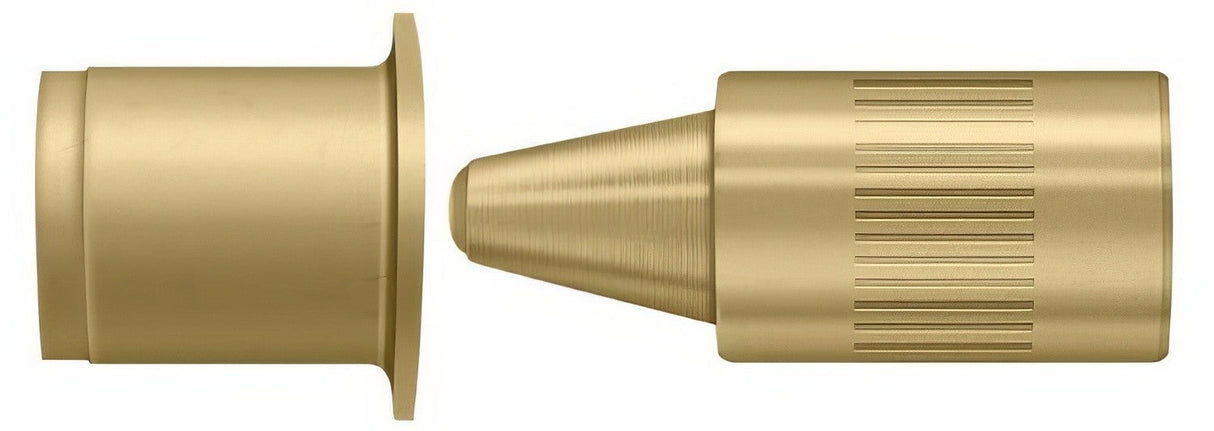 Deltana 44368US4 hinge pin stop in polished brass, additional view