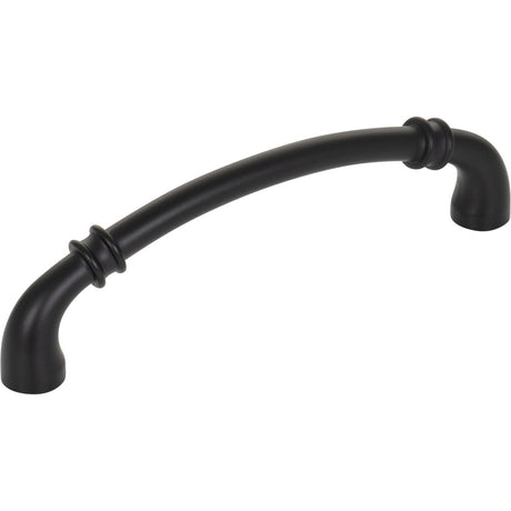 Jeffrey Alexander 445-128MB matte black cabinet drawer pull