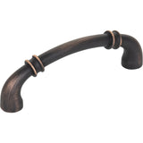 Jeffrey Alexander 445-96DBAC brushed oil rubbed bronze cabinet drawer pull