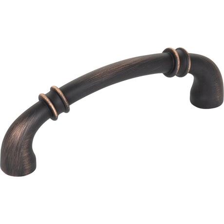 Jeffrey Alexander 445-96DBAC brushed oil rubbed bronze cabinet drawer pull