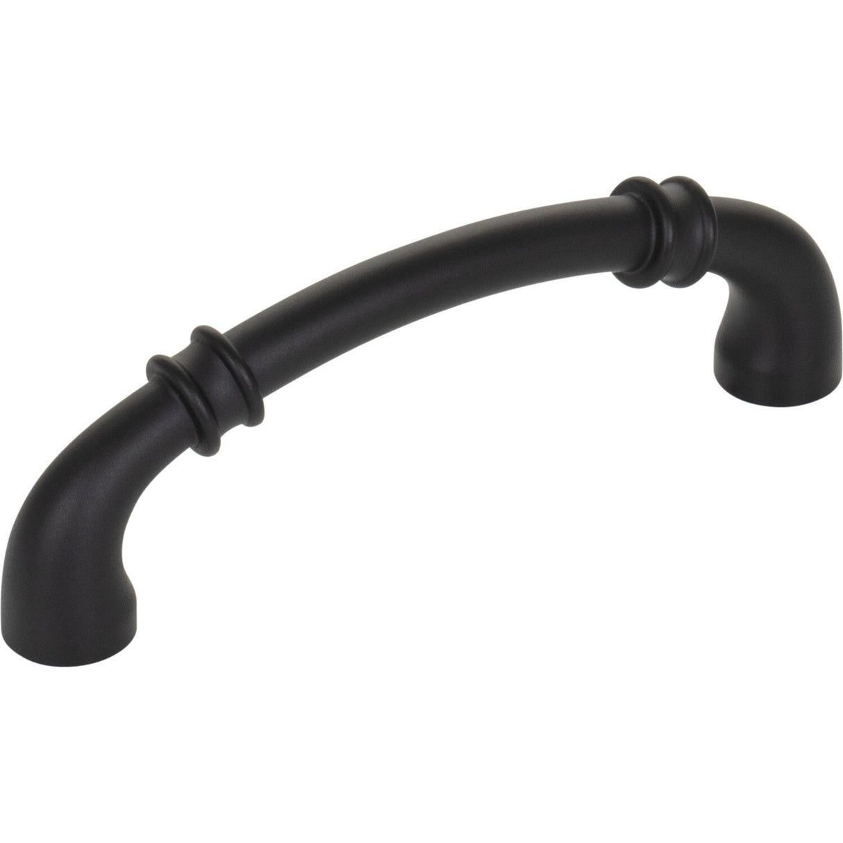 Jeffrey Alexander 445-96MB matte black cabinet drawer pull