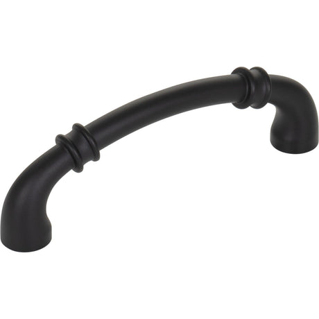 Jeffrey Alexander 445-96MB matte black cabinet drawer pull
