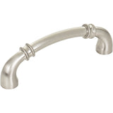 Jeffrey Alexander 445-96SN satin nickel cabinet drawer pull