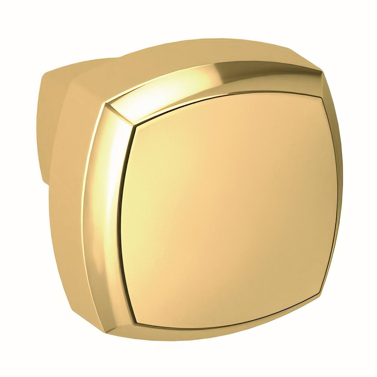 Baldwin 4452031 unlacquered brass square cabinet knob
