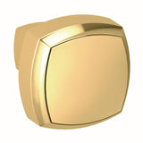 Baldwin 4452031 unlacquered brass square cabinet knob