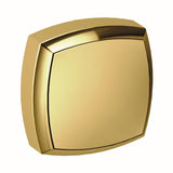 Baldwin 4453031 unlacquered brass square cabinet knob