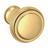 Baldwin 4454031 unlacquered brass round cabinet knob