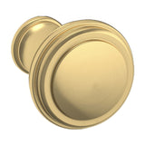 Baldwin 4454044 lifetime satin brass round cabinet knob