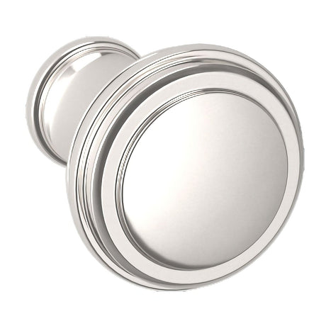Baldwin 4454055 lifetime bright nickel round cabinet knob