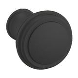 Baldwin 4454190 satin black round cabinet knob