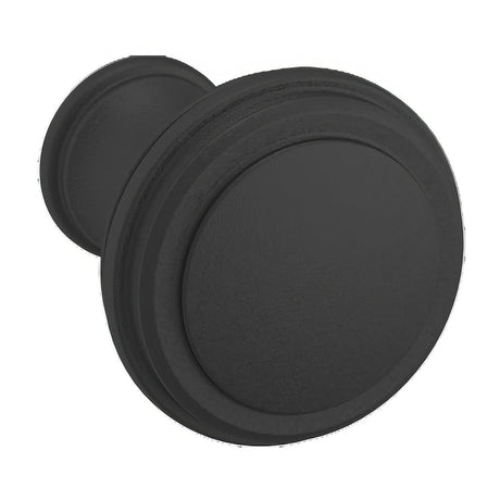 Baldwin 4454190 satin black round cabinet knob