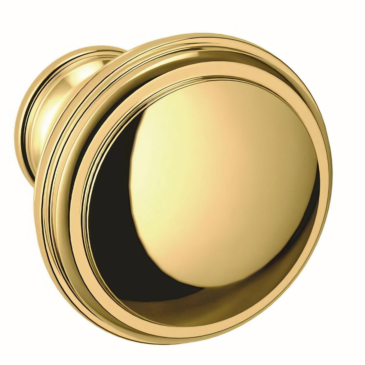 Baldwin 4456031 unlacquered brass round cabinet knob