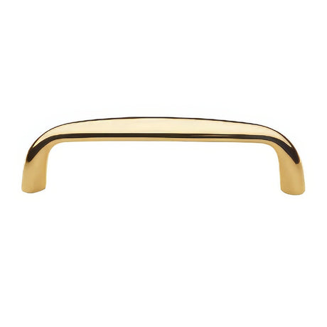 Baldwin 4480031 unlacquered brass arched cabinet pull
