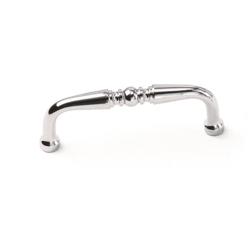 Laurey 45439 454 3-1/2" Solid Brass Cabinet Pull Satin Chrome