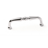 Laurey 45439 454 3-1/2" Solid Brass Cabinet Pull Satin Chrome