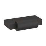 Baldwin 4623190 satin black rectangular cabinet pul