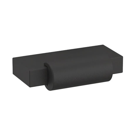 Baldwin 4623190 satin black rectangular cabinet pul