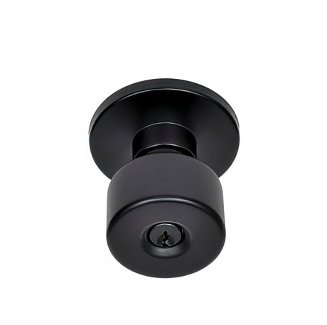 Better Home Products 47544BLK matte black keyed entry door knob