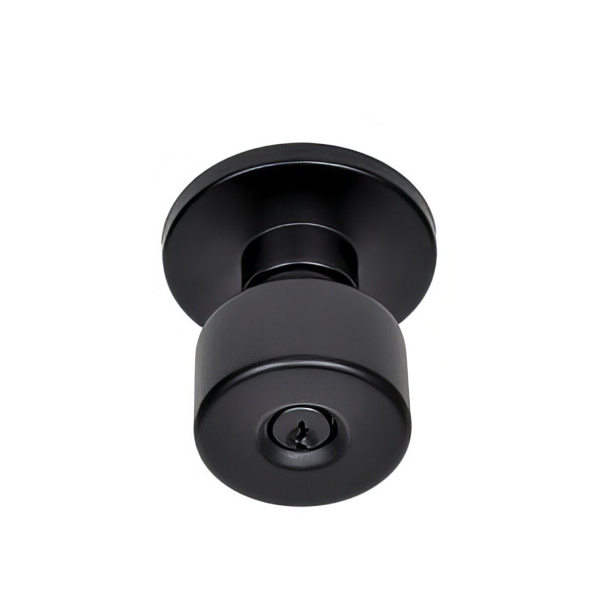 Better Home Products 47544BLK matte black keyed entry door knob