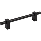 Jeffrey Alexander 478-128MB matte black cabinet drawer pull