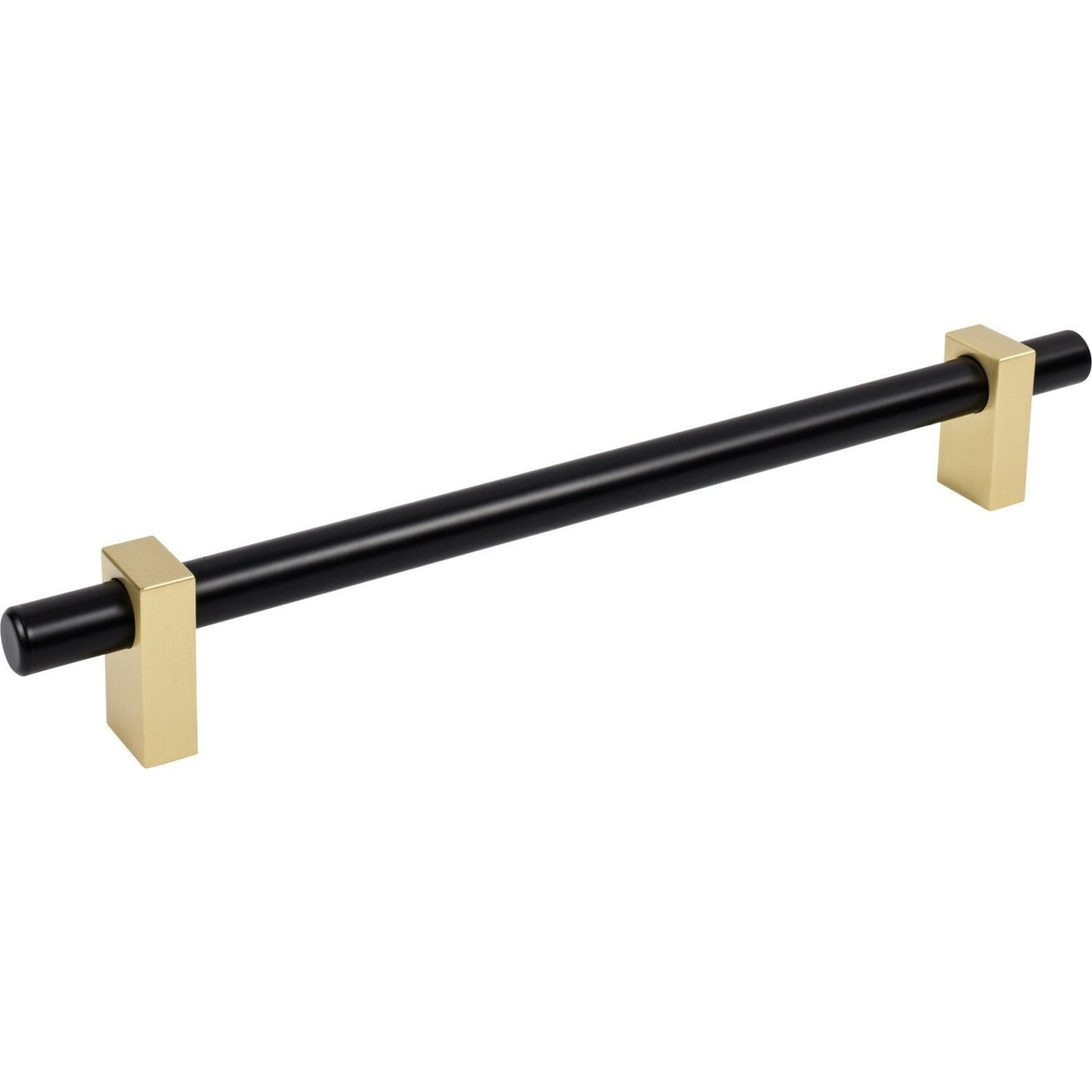 Jeffrey Alexander 478-12MBBG matte black w/brushed gold cabinet pull / appliance pull