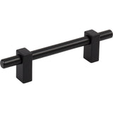 Jeffrey Alexander 478-96MB matte black cabinet drawer pull
