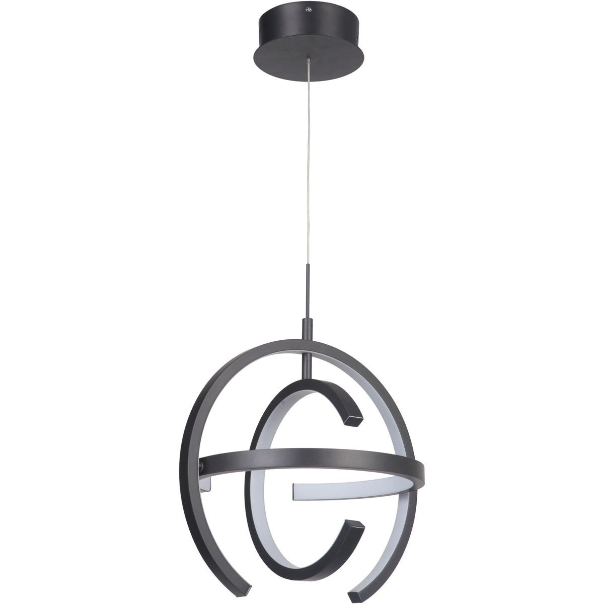 Craftmade 47891-MBK-LED matte black led pendant