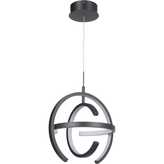 Craftmade 47891-MBK-LED matte black led pendant