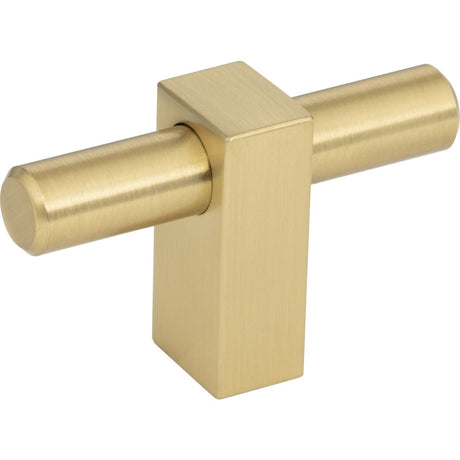 Jeffrey Alexander 478T-BG Larkin 2 cabinet knob in satin stainless, additional view