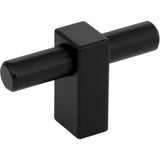 Jeffrey Alexander 478T-MB matte black cabinet knob