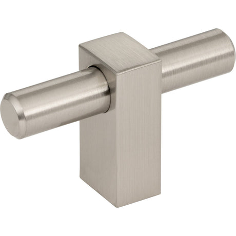 Jeffrey Alexander 478T-SN Larkin 2 cabinet knob in satin stainless, additional view