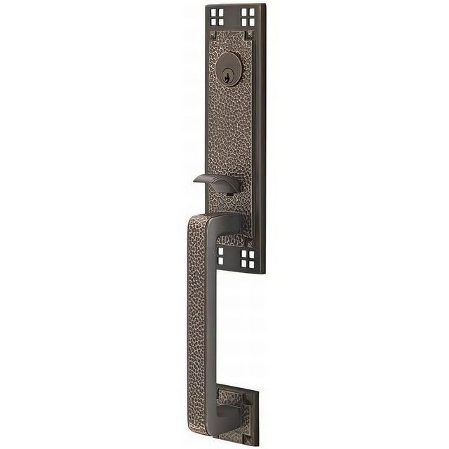 Emtek 4811HMUS10BRH oil rubbed bronze single cylinder handleset