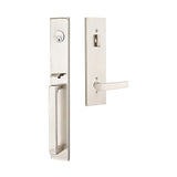 Emtek 4819GVUS15LH satin nickel single cylinder handleset