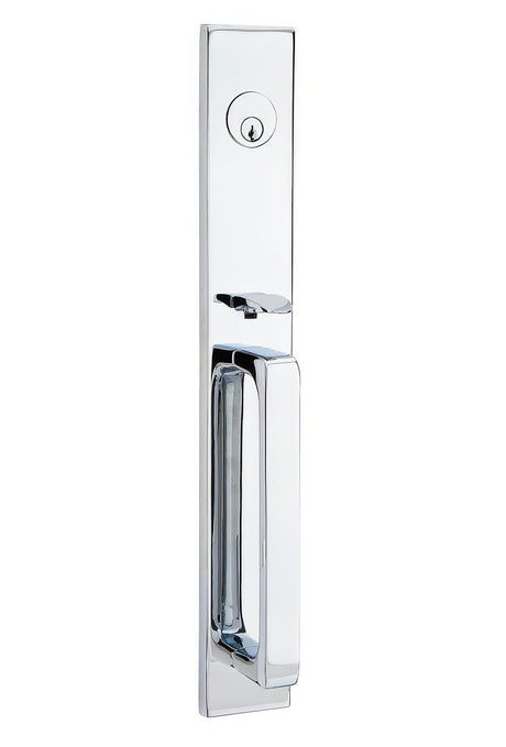 Emtek 4819GVUS26LH polished chrome single cylinder handleset