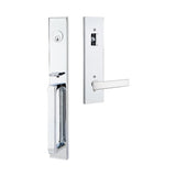 Emtek 4819GVUS26RH polished chrome single cylinder handleset