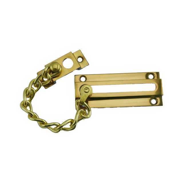 Ives 481B3 polished brass chain door guard