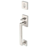 Emtek Knob 2-3/8" and 2-3/4" Backset Single Cylinder Baden Tubular Handleset - Reversible in Satin Nickel