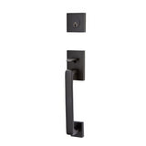 Emtek 4820HLOUS19RH flat black single cylinder handleset