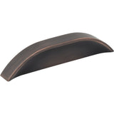 Jeffrey Alexander 484-396DBAC brushed oil rubbed bronze cabinet drawer pull