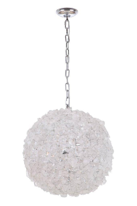 Craftmade 48493-CH Roxx pendant in polished brass, additional view