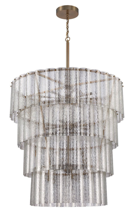 Craftmade 48628-SB satin brass chandelier