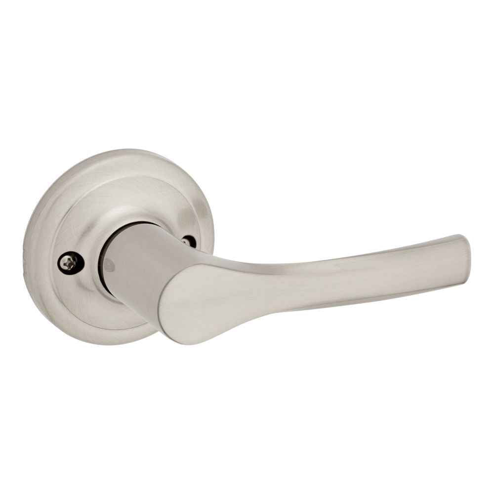 Kwikset Henley Half Dummy Door Lever in Satin Nickel