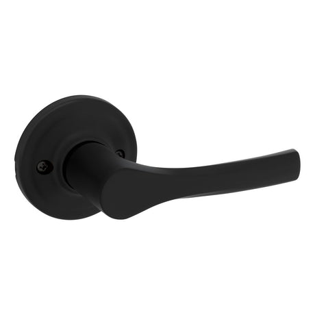 Kwikset Henley Half Dummy Door Lever in Matte Black