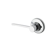 Kwikset Ladera Half Dummy Door Lever with Round Rose in Bright Chrome