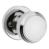 Kwikset Maven Half Dummy Door Knob in Bright Chrome