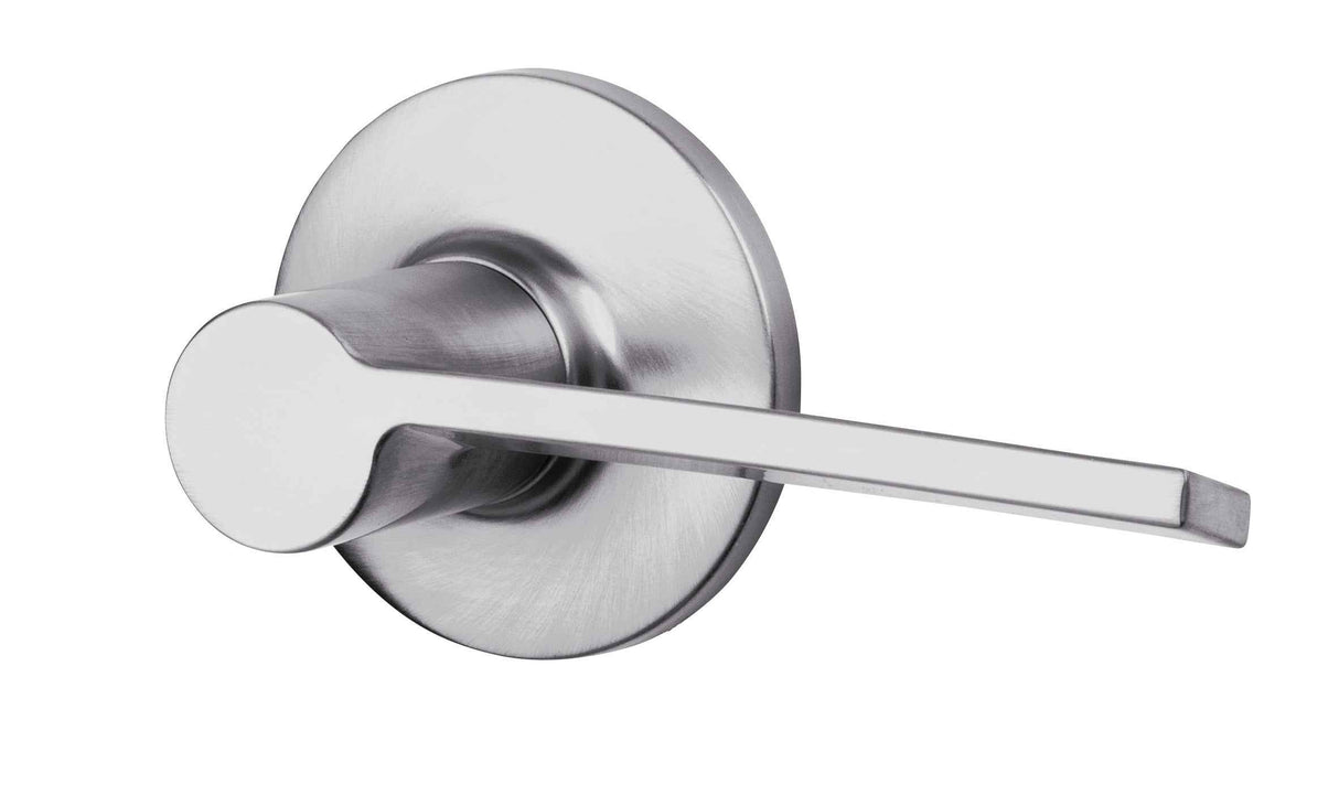 Kwikset Right Hand Palmina Half Dummy Door Lever in Satin Chrome
