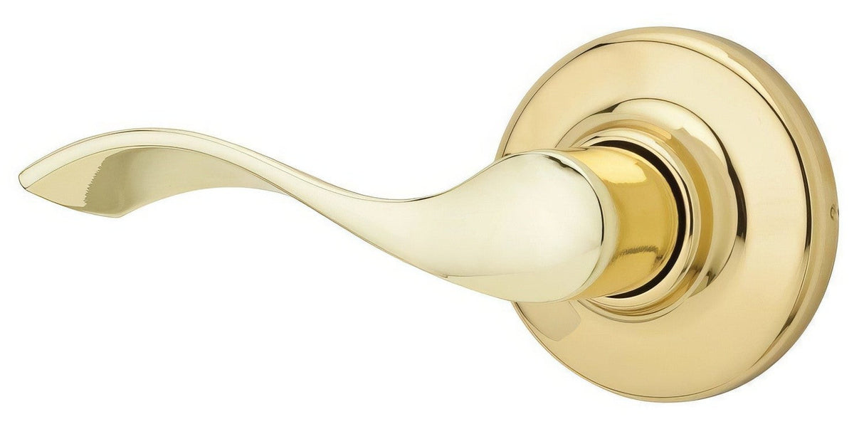 Kwikset 488BLLH-3 polished brass single dummy