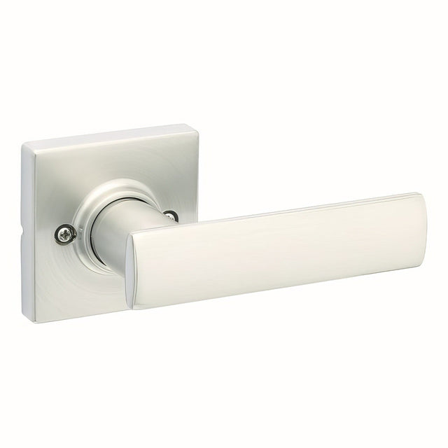 Kwikset 488BRNLSQT-15 satin nickel single dummy door lever
